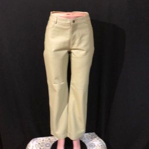 NWOT Italian Leather Lined 5-Pocket Jeans Pants